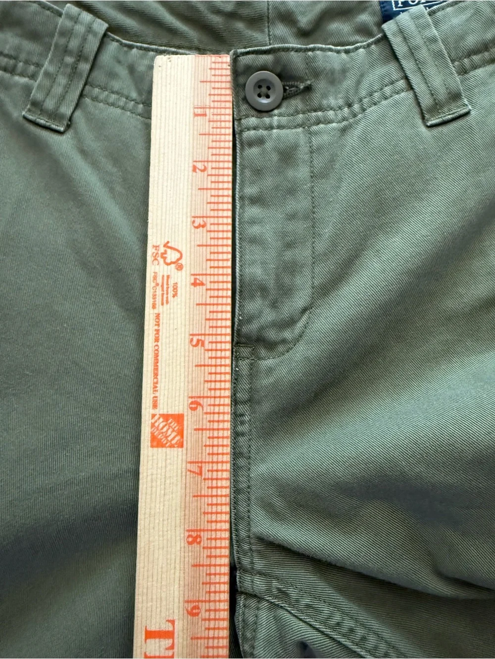 Polo Ralph Lauren Boys Olive Classic Chino Pants Adjustable Waist Size 12